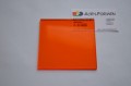 Acrylglas, Quadratisch, Transluzent, Orange, 3 mm Stark
