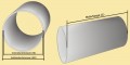 Plexiglas®rohr Durchmesser=180 mm; 750 mm lang; GP: 37,33 €/lfdm