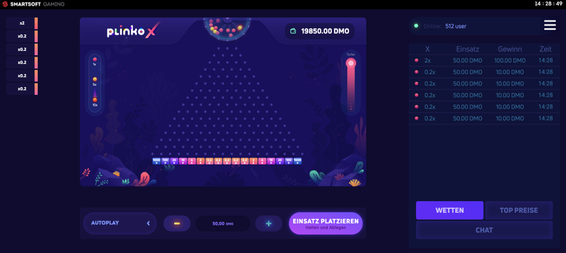 Plinko kostenloses free Spiel im Online-Casino